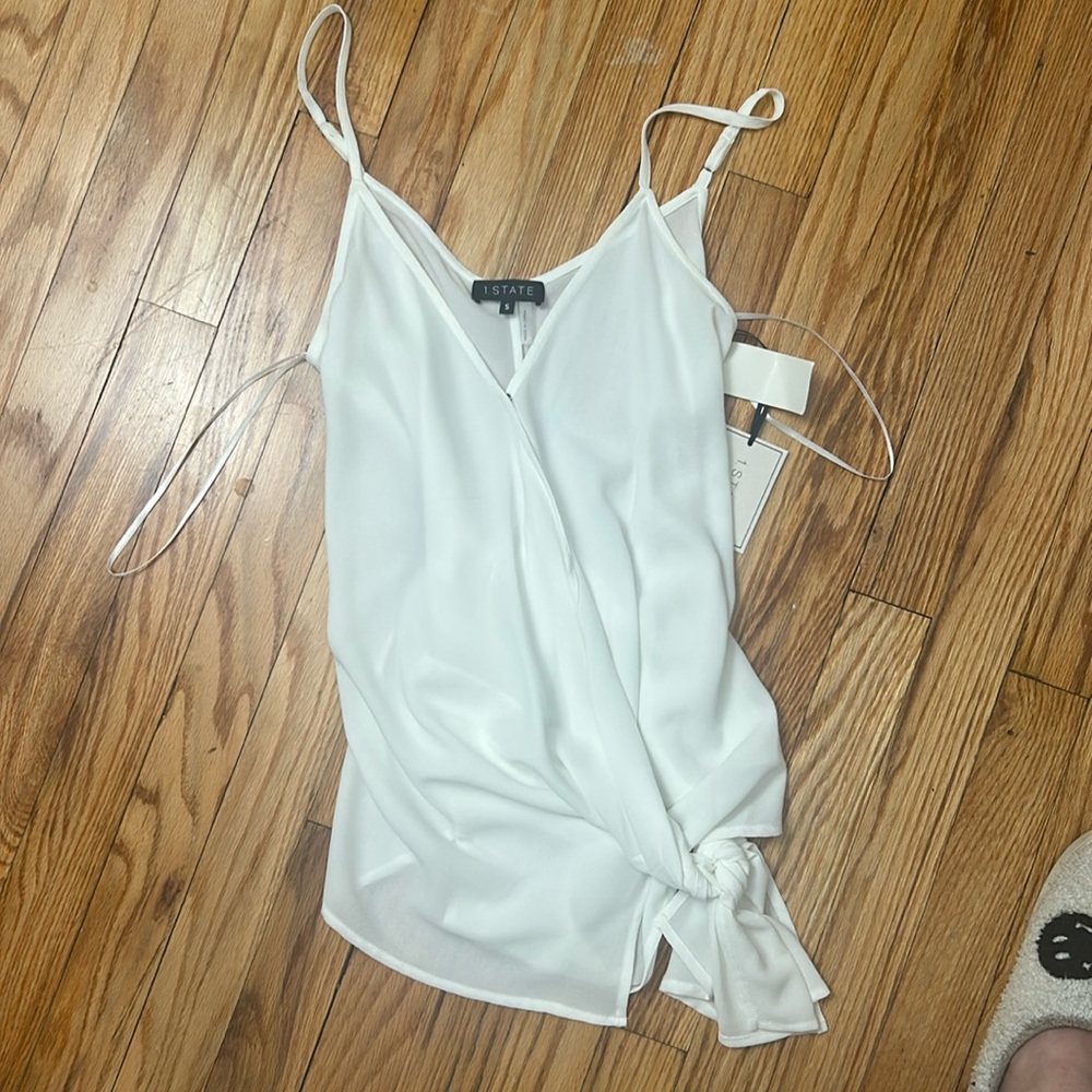 NEW WITH TAGS
silky wrap around tie top